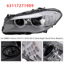 2010-2013 BMW 5 Series F10 Saloon W/O AFS Xenon LED DRL Left Headlight 63117271909-3
