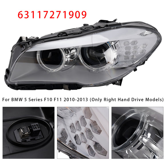 2010-2013 BMW 5 Series F10 Saloon W/O AFS Xenon LED DRL Left Headlight 63117271909