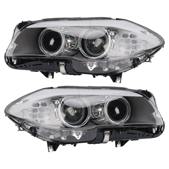 Reflektor ksenonowy LED DRL lewy + prawy reflektor do BMW serii 5 F10 sedan 2010-2013 bez AFS