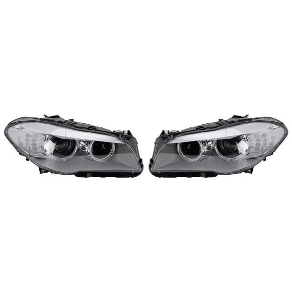 Reflektor ksenonowy LED DRL lewy + prawy reflektor do BMW serii 5 F10 sedan 2010-2013 bez AFS