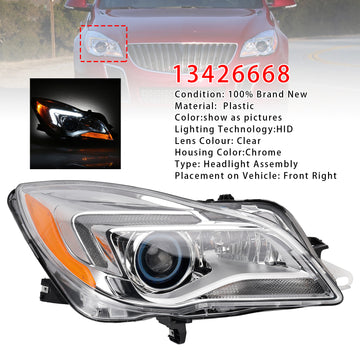 HID Xenon Right Headlight 13426668 For Buick Regal 2014-2017 - 0