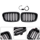 2PCS Front Bumper Kidney Grille Grill Fit BMW 1 Series F20 F21 2012-2014-6