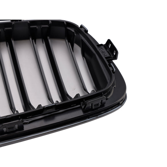 2PCS Front Bumper Kidney Grille Grill Fit BMW 1 Series F20 F21 2012-2014