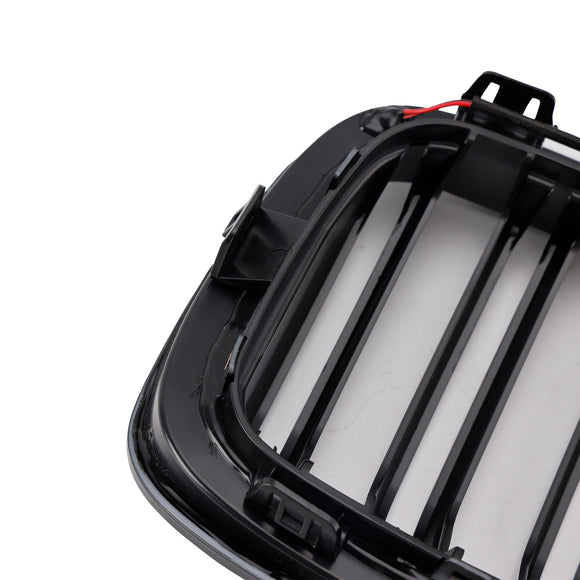 2PCS Front Bumper Kidney Grille Grill Fit BMW 1 Series F20 F21 2012-2014