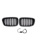 2PCS Front Bumper Kidney Grille Grill Fit BMW 1 Series F20 F21 2012-2014-14