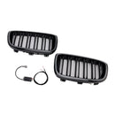 2PCS Front Bumper Kidney Grille Grill Fit BMW 1 Series F20 F21 2012-2014-16