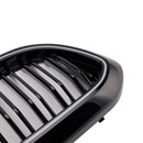 Kiiltävä musta kaksoislamelli etumunuaissäleikkö sopii BMW 5-sarjan G30 G31 2017-2020-10