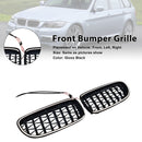 Diamond Front Kidney Grill Grille Fit BMW 3 Series E90/E91 2009-2011 LCI-3