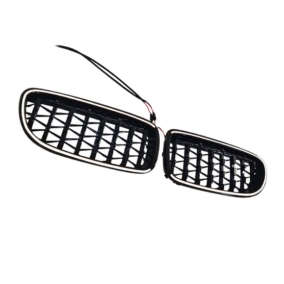 Diamond Front Kidney Grill Grille Fit BMW 3 Series E90/E91 2009-2011 LCI