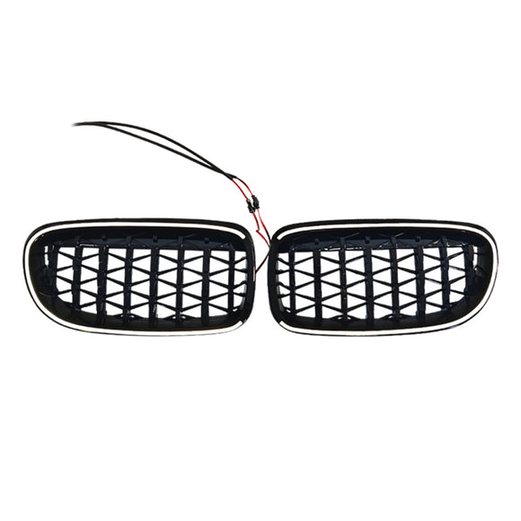 Diamond Front Kidney Grill Grille Fit BMW 3 Series E90/E91 2009-2011 LCI