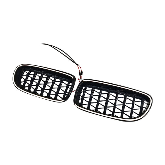 Diamond Front Kidney Grill Grille Fit BMW 3 Series E90/E91 2009-2011 LCI