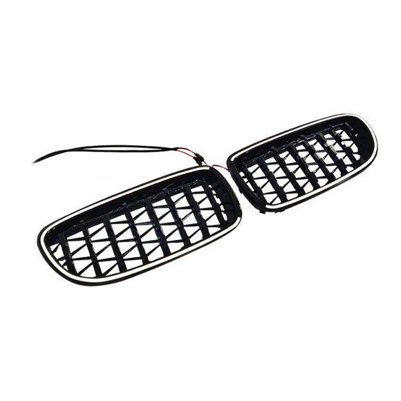 Diamond Front Kidney Grill Grille Fit BMW 3 Series E90/E91 2009-2011 LCI