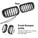 Svart främre stötfångare njurgrill Grill Passar BMW X3 F25 2011-2014 Dual Line-5