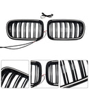 Svart främre stötfångare njurgrill Grill Passar BMW X3 F25 2011-2014 Dual Line-6