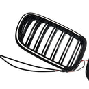 Svart främre stötfångare njurgrill Grill Passar BMW X3 F25 2011-2014 Dual Line-9