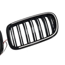 Svart främre stötfångare njurgrill Grill Passar BMW X3 F25 2011-2014 Dual Line-10