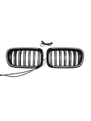 Svart främre stötfångare njurgrill Grill Passar BMW X3 F25 2011-2014 Dual Line-14