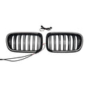 Svart främre stötfångare njurgrill Grill Passar BMW X3 F25 2011-2014 Dual Line-15