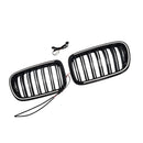 Svart främre stötfångare njurgrill Grill Passar BMW X3 F25 2011-2014 Dual Line-16