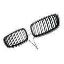 Rejilla de riñón para parachoques delantero, color negro brillante, compatible con BMW X5 E70 X6 E71 2007-2013-8