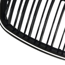 Rejilla de riñón para parachoques delantero, color negro brillante, compatible con BMW X5 E70 X6 E71 2007-2013-11