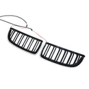 Etumunuaisen kaksoislamellisäleikkö sopii BMW E90 Sedan Wagon 320i 2004-2007 musta-8