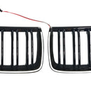 Etumunuaisen kaksoislamellisäleikkö sopii BMW E90 Sedan Wagon 320i 2004-2007 musta-10