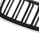 Etumunuaisen kaksoislamellisäleikkö sopii BMW E90 Sedan Wagon 320i 2004-2007 musta-12