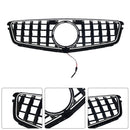 GT-Style Front Bumper Grill Grille Fit Benz C-Class W204 C300 C350 2008-2014-6