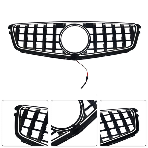 GT-Style Front Bumper Grill Grille Fit Benz C-Class W204 C300 C350 2008-2014
