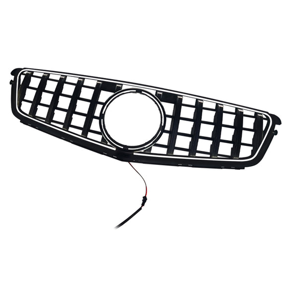 GT-Style Front Bumper Grill Grille Fit Benz C-Class W204 C300 C350 2008-2014