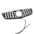 GT-Style Front Bumper Grill Grille Fit Benz C-Class W204 C300 C350 2008-2014-8