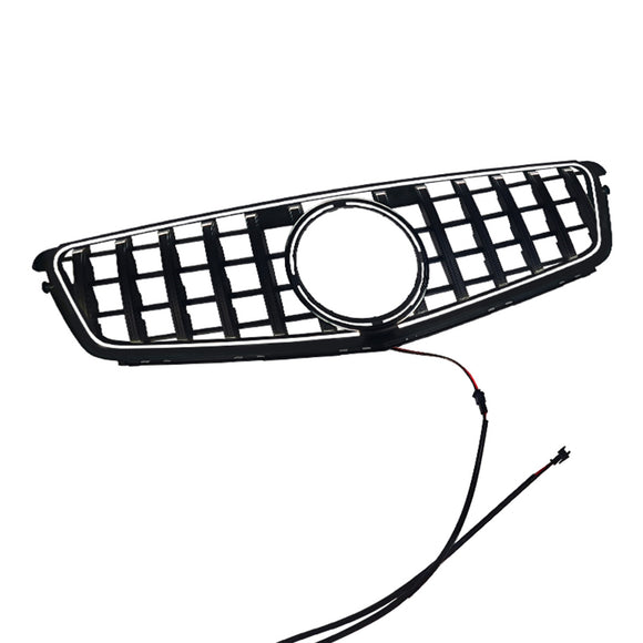 GT-Style Front Bumper Grill Grille Fit Benz C-Class W204 C300 C350 2008-2014