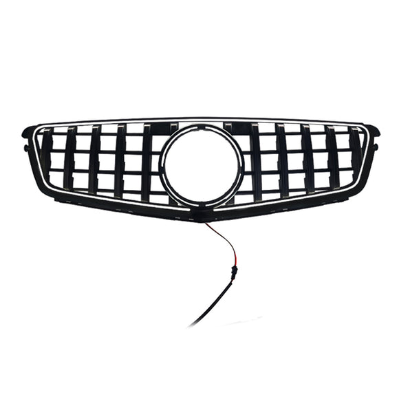 GT-Style Front Bumper Grill Grille Fit Benz C-Class W204 C300 C350 2008-2014