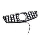 GT-Style Front Bumper Grill Grille Fit Benz C-Class W204 C300 C350 2008-2014-16