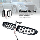 Black Front Kidney Grille Grill Fit BMW F32 F33 F36 F82 2014-2020 Dual Slat-2
