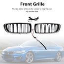 Black Front Kidney Grille Grill Fit BMW F32 F33 F36 F82 2014-2020 Dual Slat-4