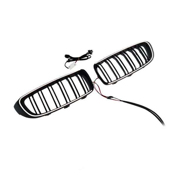 Black Front Kidney Grille Grill Fit BMW F32 F33 F36 F82 2014-2020 Dual Slat