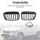 2 Stuks Glanzend Zwart Front Nier Grill Grille Fit Bmw X1 F48 F49 2016-2019-10