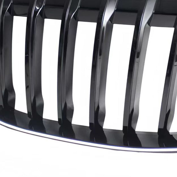 2 Stuks Glanzend Zwart Front Nier Grill Grille Fit Bmw X1 F48 F49 2016-2019