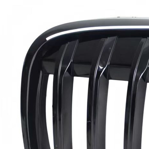 2 Stuks Glanzend Zwart Front Nier Grill Grille Fit Bmw X1 F48 F49 2016-2019