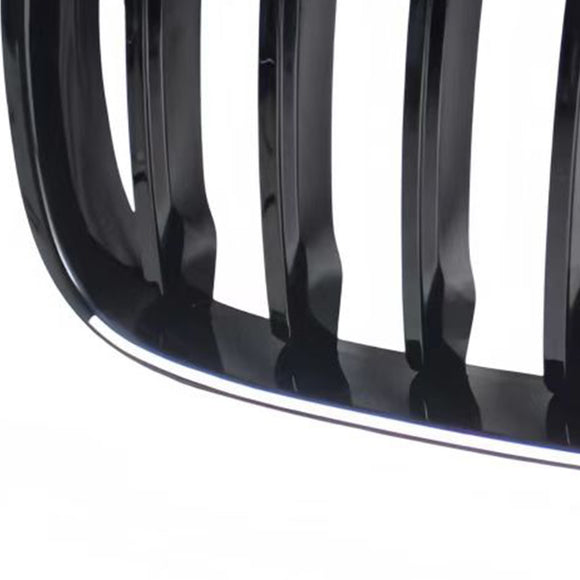 2 Stuks Glanzend Zwart Front Nier Grill Grille Fit Bmw X1 F48 F49 2016-2019