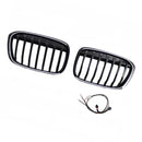 2 Stuks Glanzend Zwart Front Nier Grill Grille Fit Bmw X1 F48 F49 2016-2019-6