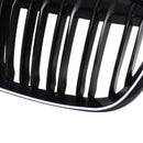 Parrilla frontal negra brillante para BMW X1 F48 F49 2016-2019 de doble línea-9