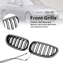 2 uds. Rejilla delantera deportiva negra brillante para BMW E60 E61 520i 530i 2004-2009-2