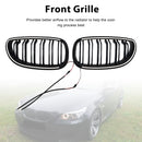 2 uds. Rejilla delantera deportiva negra brillante para BMW E60 E61 520i 530i 2004-2009-4