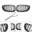 2 uds. Rejilla delantera deportiva negra brillante para BMW E60 E61 520i 530i 2004-2009-6