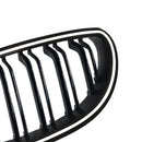 2 uds. Rejilla delantera deportiva negra brillante para BMW E60 E61 520i 530i 2004-2009-9