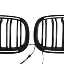 2 uds. Rejilla delantera deportiva negra brillante para BMW E60 E61 520i 530i 2004-2009-10