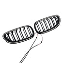 2 uds. Rejilla delantera deportiva negra brillante para BMW E60 E61 520i 530i 2004-2009-15